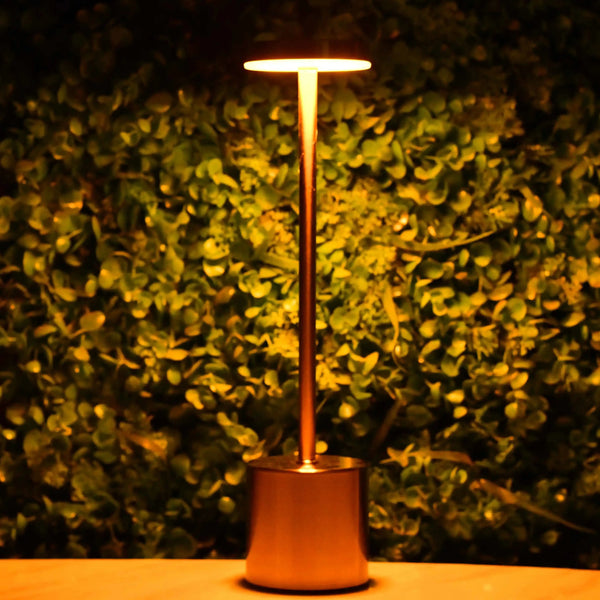 Rechargeable Metal Desk Lamps (Gold)